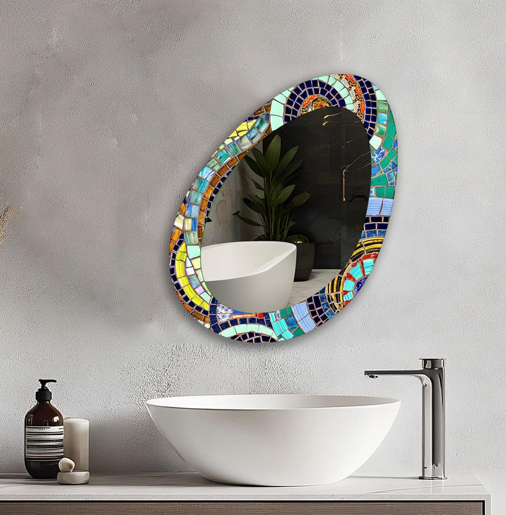 Color Mosaic Wall Mirror