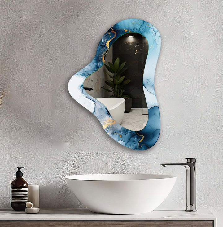 Mirror wall art with creative patterns and reflective accents to brighten your walls
