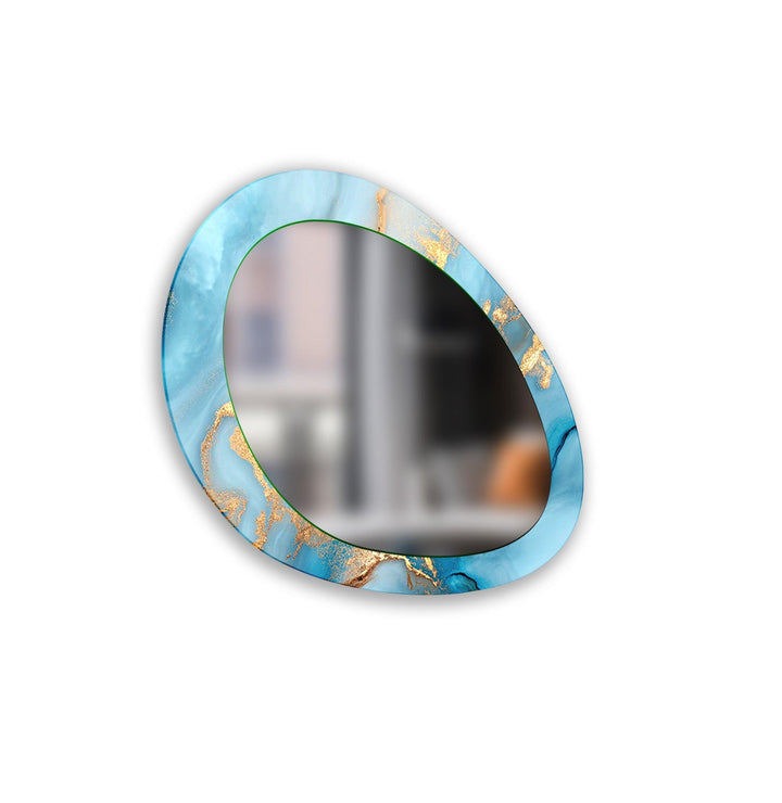 Blue Abstract  Mirror Large Wall Mirror