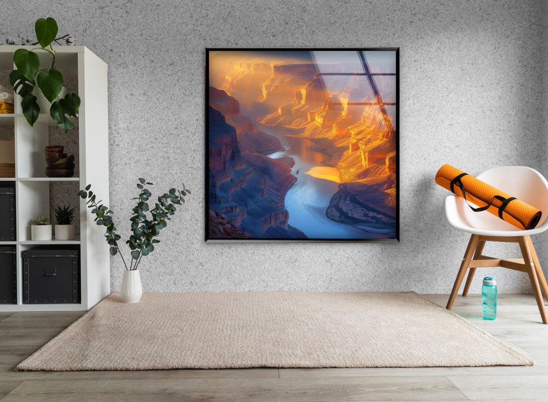 Death Valley Glass Wall Art print on glass, glass printed photos