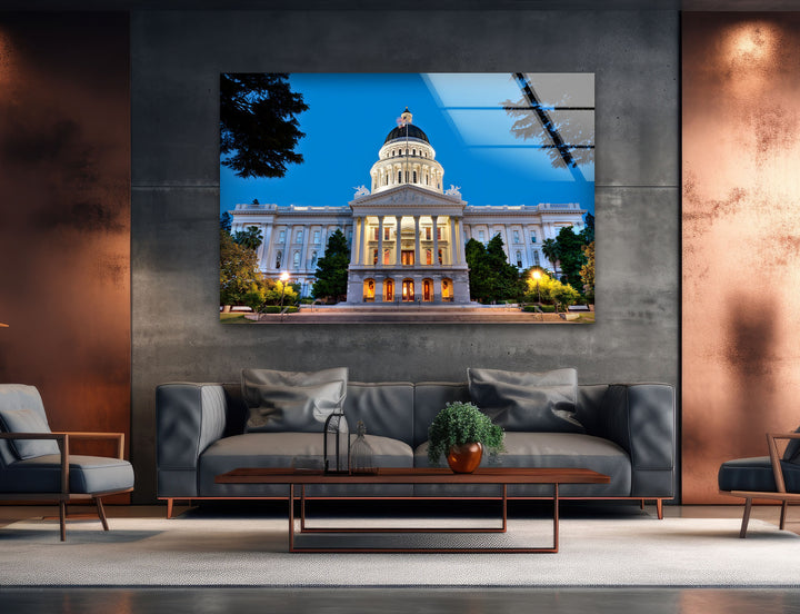 State Capitol of California: An Architectural Marvel on Glass Wall Art
