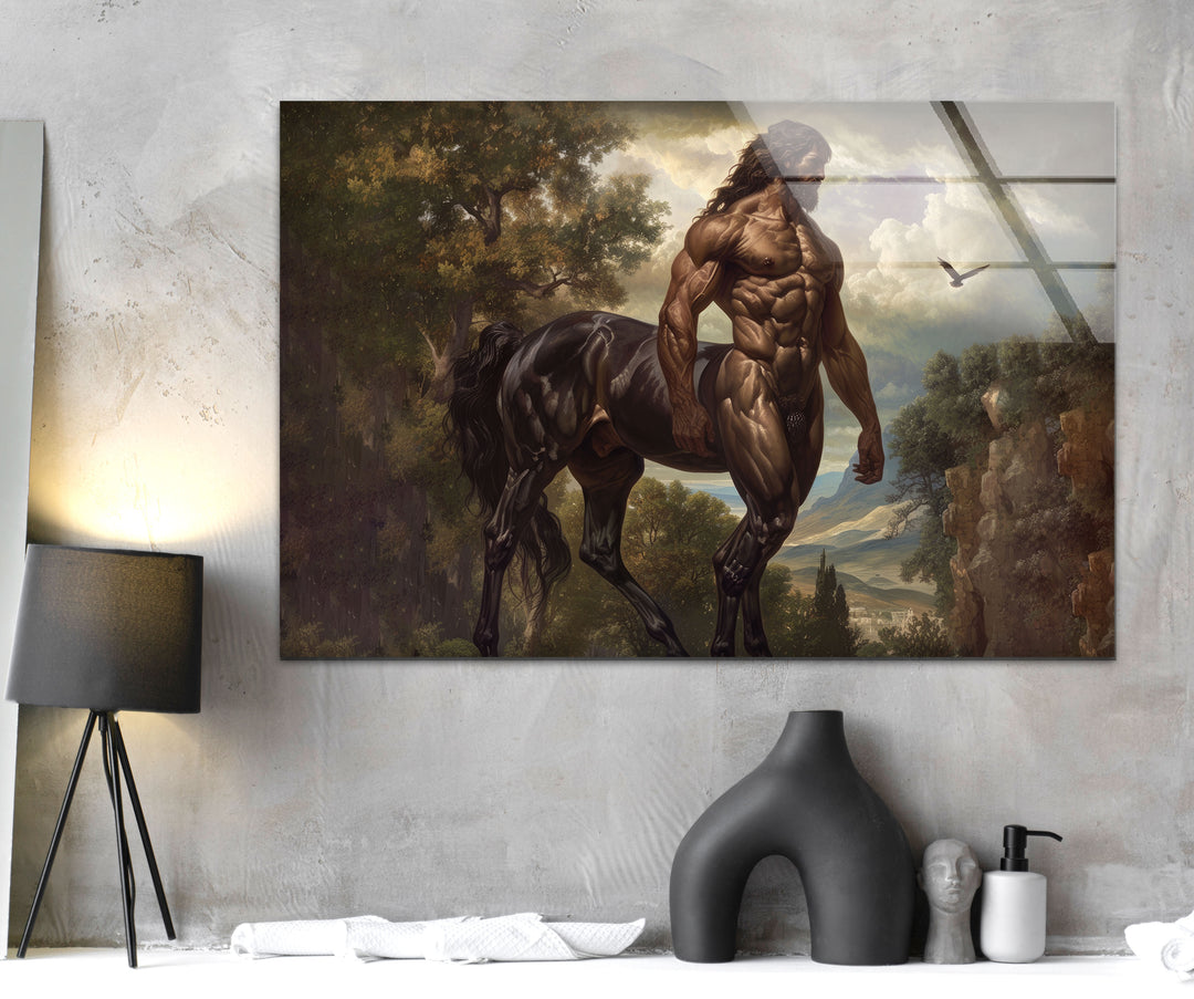 Centaur Glass Wall Art photo print on glass, prints on glass wall art
