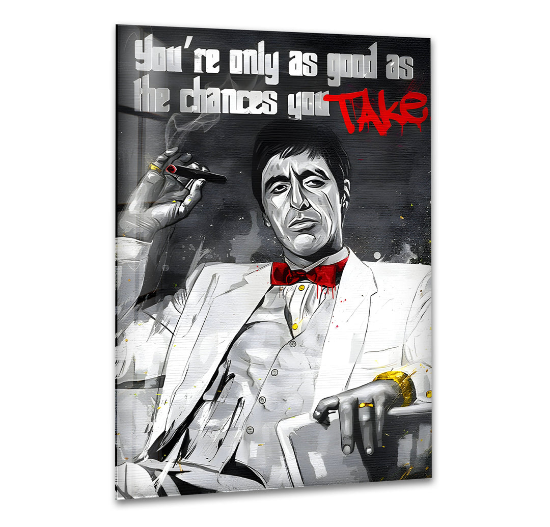 Tony Montana Glass Wall Art art glass wall art, glass wall art pictures
