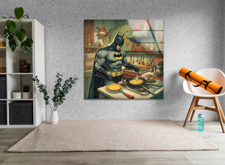 Chef Batman Glass Wall Art glass wall decor, glass wall art decor
