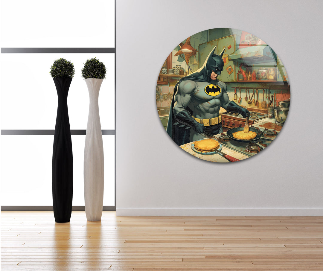 Chef Batman Glass Wall Art picture on glass wall art, photos printed on glass
