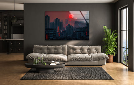 China Chongqing View Glass Wall Art