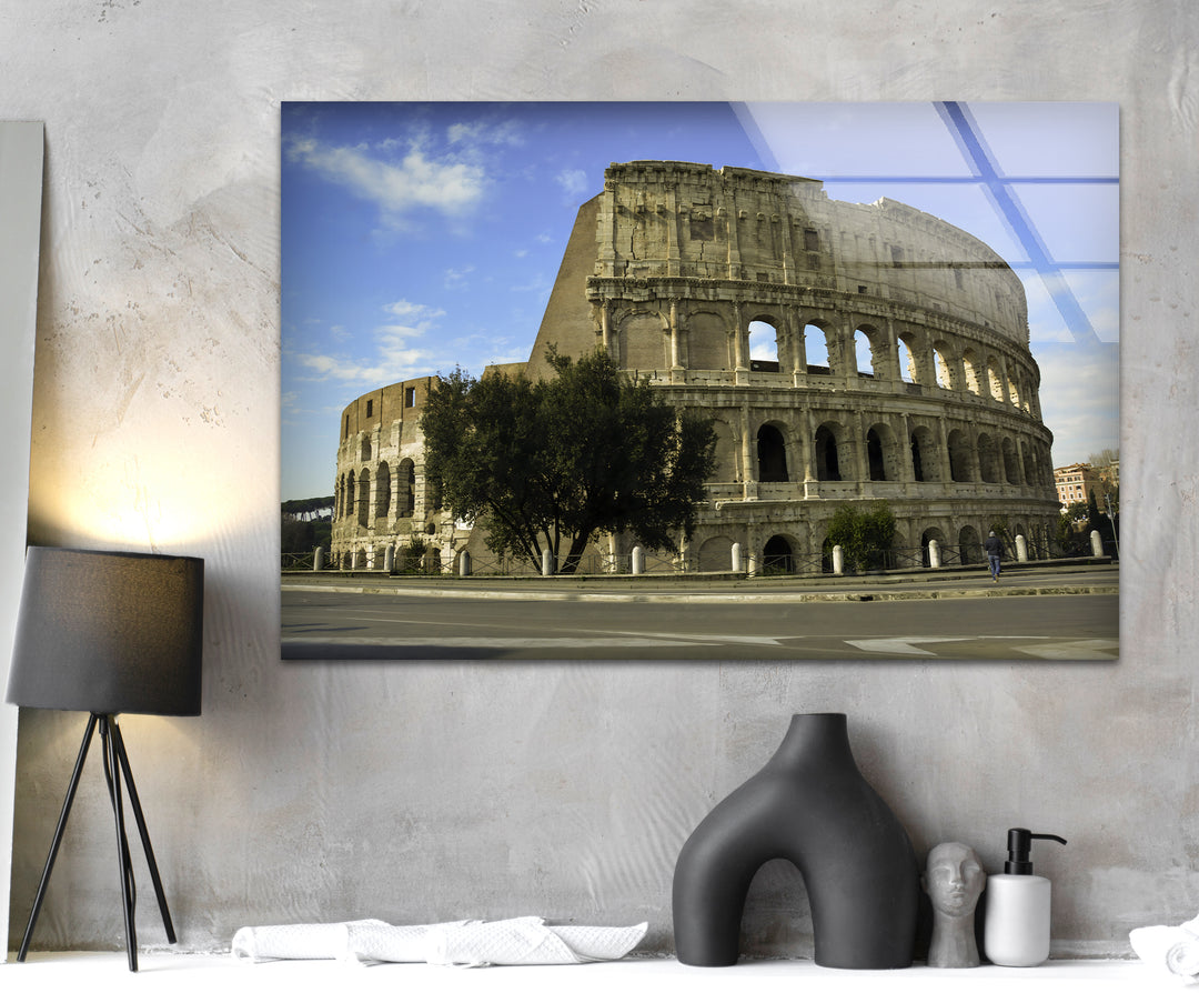 Colosseum at Its Best: Roman History on Glass Wall Art
