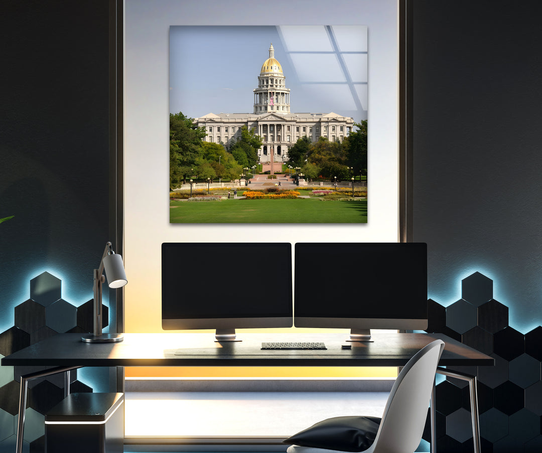 Colorado State Capitol: A Stunning Landmark Captured on Glass
