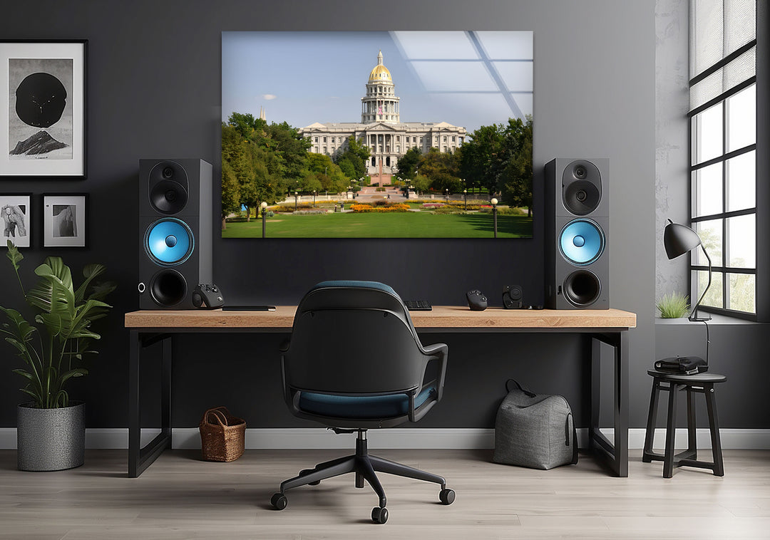 Colorado State Capitol: Beautiful Architecture in Glass Wall Art
