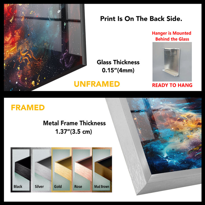 Colorful Phoenix Tempered Glass Wall Art - MyPhotoStation