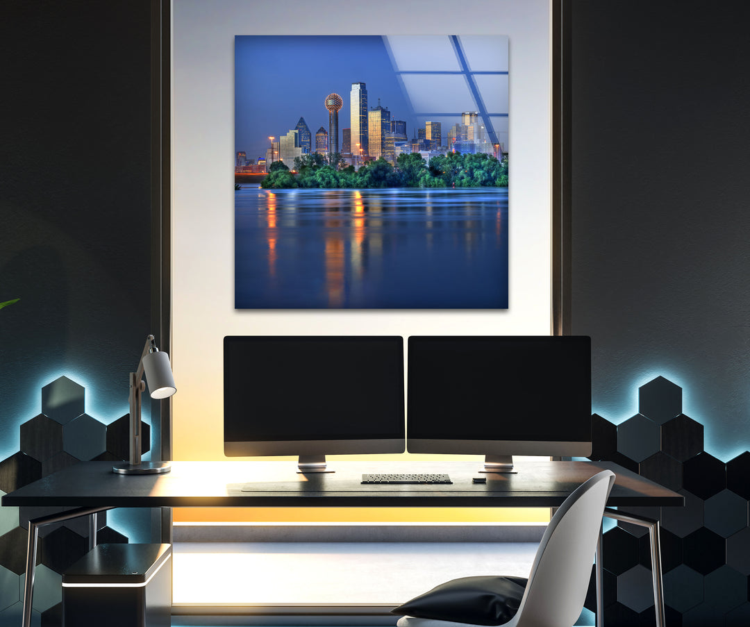 Dallas Skyline at Night – Stunning Cityscape Wall Art