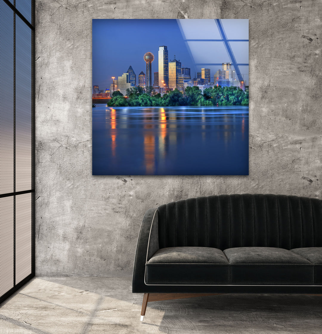 Dallas Skyline at Night – Stunning Cityscape Wall Art