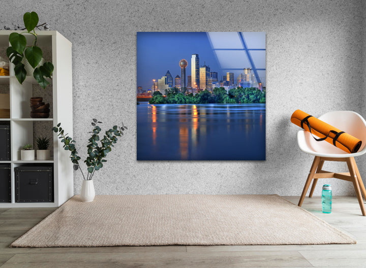 Dallas Skyline at Night – Stunning Cityscape Wall Art