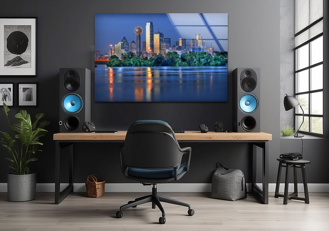 Dallas Skyline at Night – Stunning Cityscape Wall Art