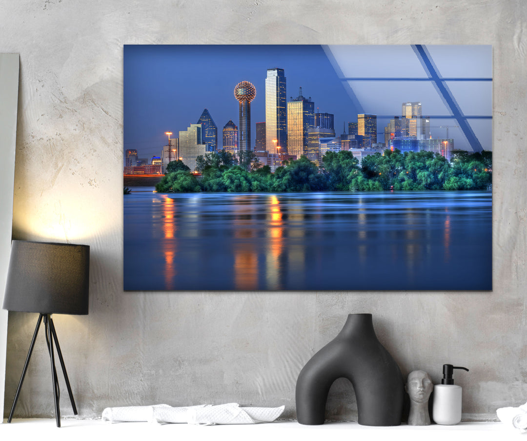 Dallas Skyline at Night – Stunning Cityscape Wall Art