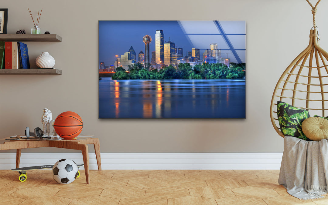 Dallas Skyline at Night – Stunning Cityscape Wall Art