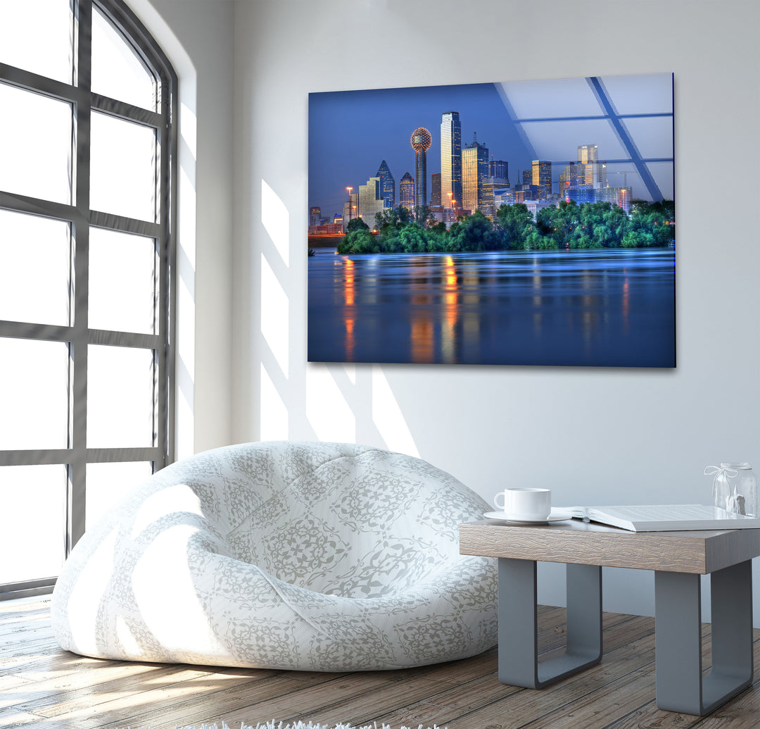 Dallas Skyline at Night – Stunning Cityscape Wall Art