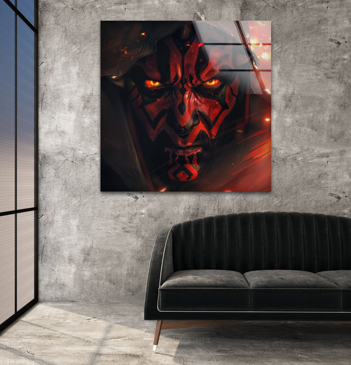 Darth Maul Glass Wall Art glass image printing, glass prints from photos
