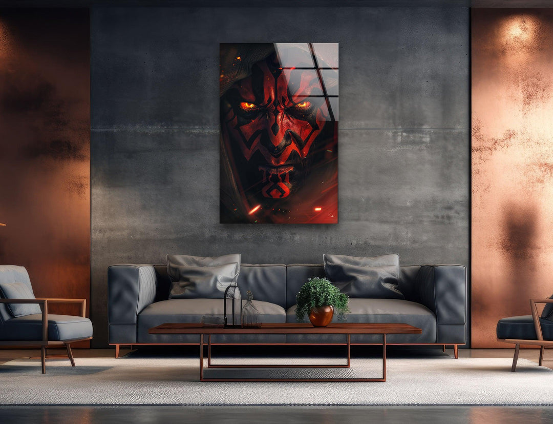 Darth Maul Glass Wall Art large glass photo prints, glass wall photos
