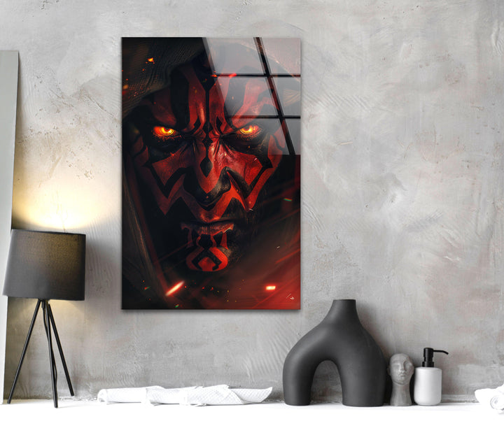 Darth Maul Glass Wall Art custom glass photo prints, large glass prints
