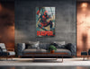 Deadpool Movie Poster Glass Wall Art,print picture on glass, Tempered Glass Wall Art 