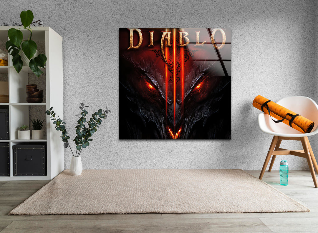 Diablo 3 Reaper Of Souls Glass Wall Art art glass wall art, glass wall art pictures
