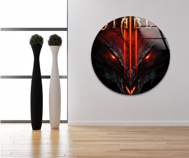 Diablo 3 Reaper Of Souls Glass Wall Art glass wall decor, glass wall art decor
