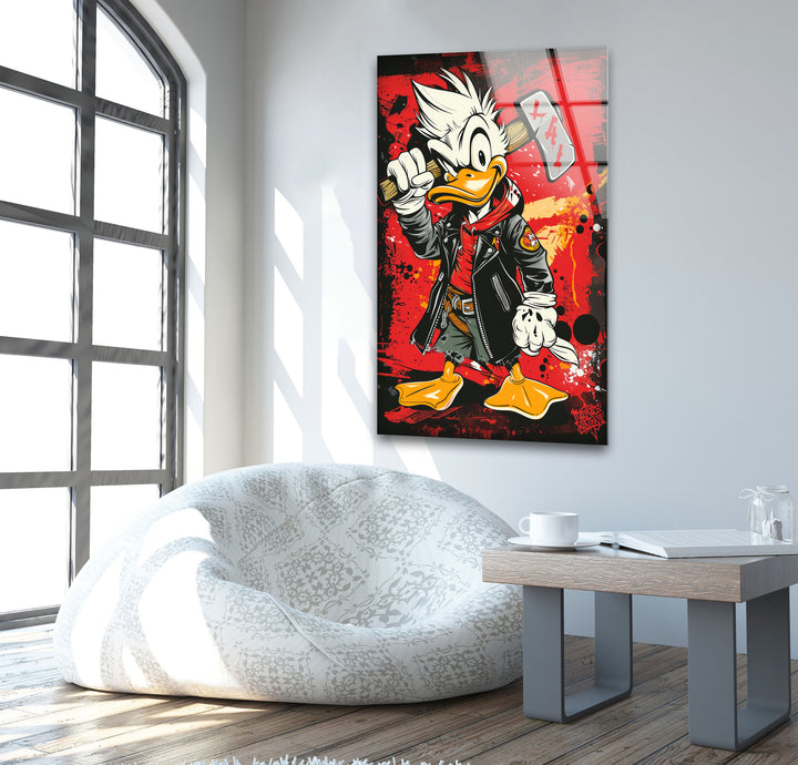 Donald Duck Glass Wall Art glass photo prints, glass picture prints
