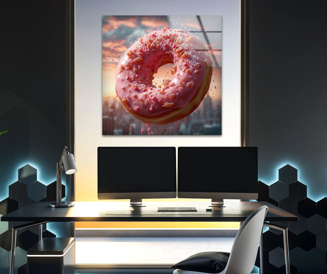 Donut Tempered Glass Wall Art - MyPhotoStation