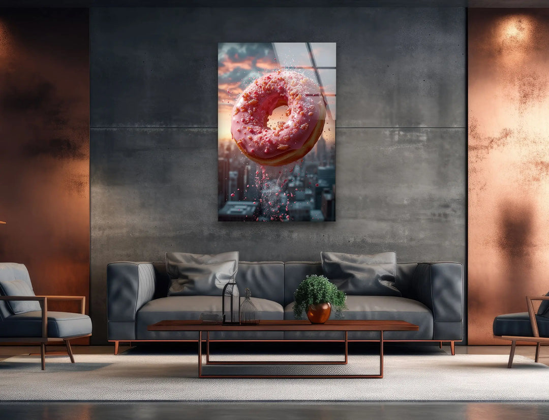 Donut Tempered Glass Wall Art - MyPhotoStation