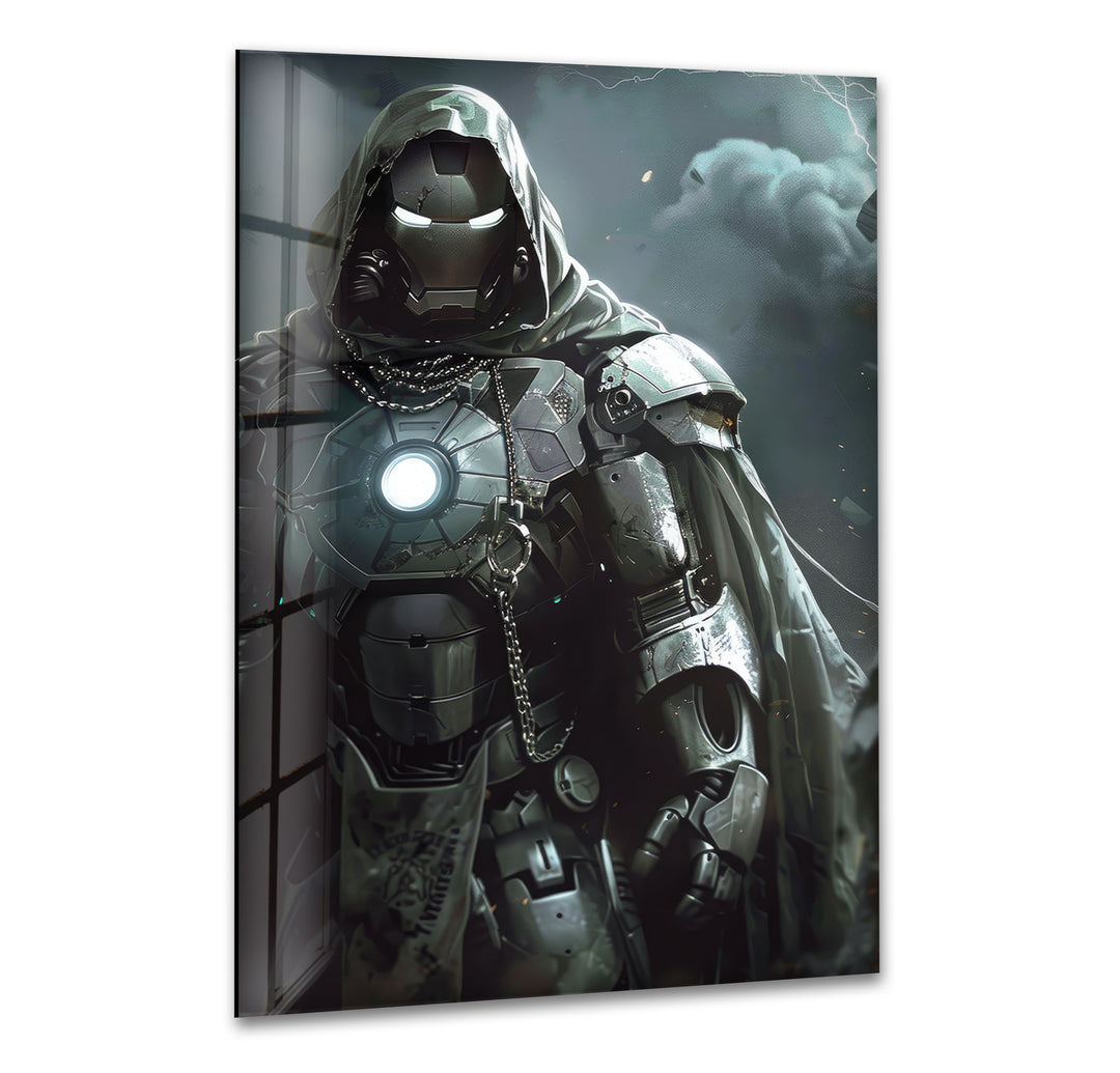 Dr. Doom Glass Wall Art glass wall decor, glass wall art decor
