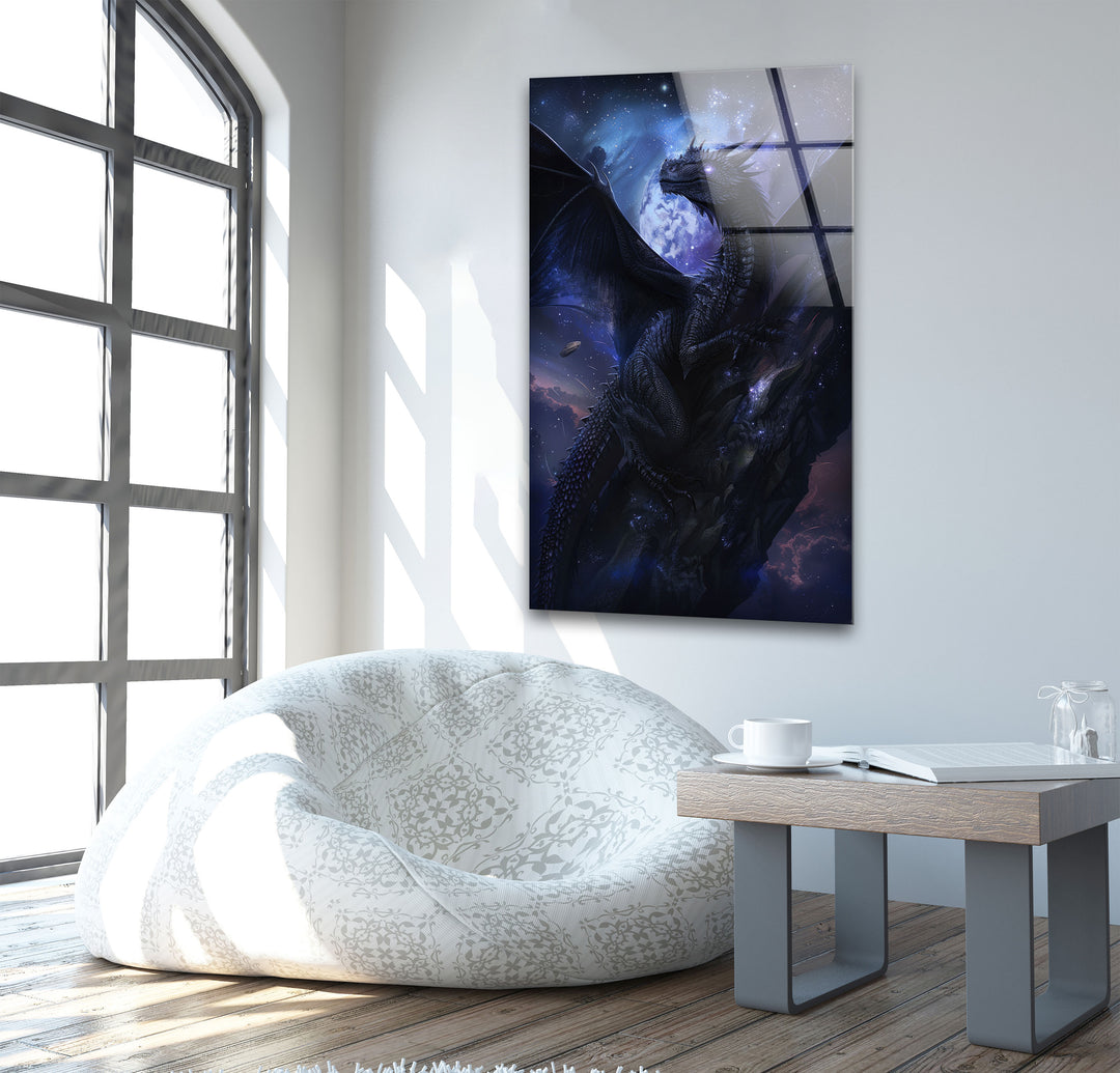 Dragon in the Dark Tempered Glass Wall Art - MyPhotoStation