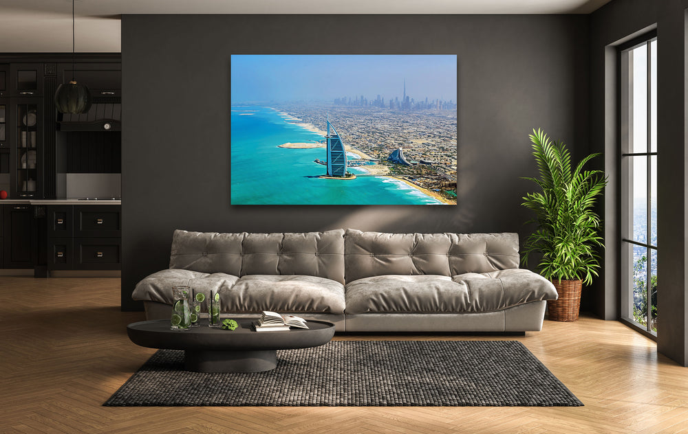 Burj Al Arab: Dubai’s Iconic Landmark on Glass Wall Art
