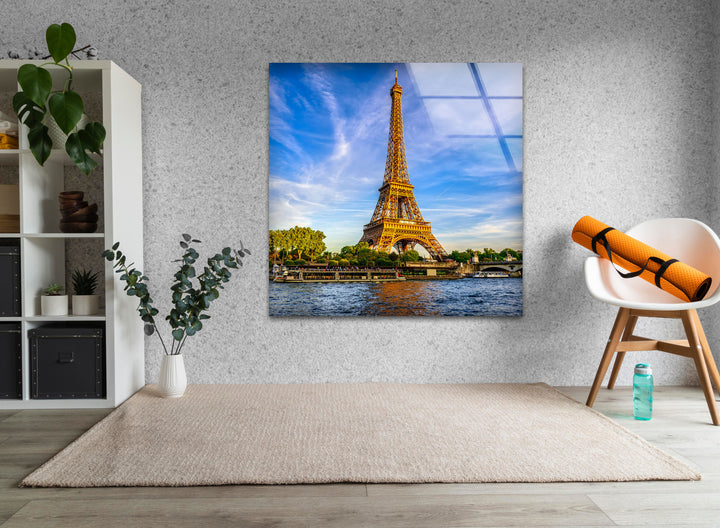 Eiffel Tower: Architectural Marvel of Paris on Glass Wall Art
