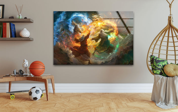 Elements Wizards Glass Wall Art glass pictures for Wall, glass prints wall art
