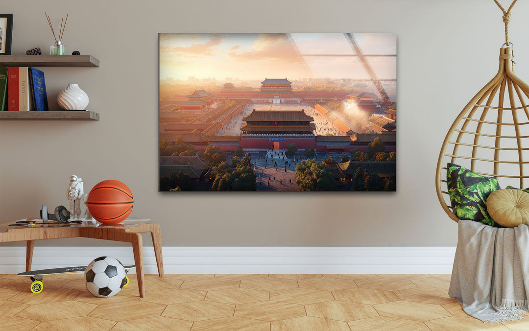 Forbidden City Glass Wall Art large glass photo prints, glass wall photos
