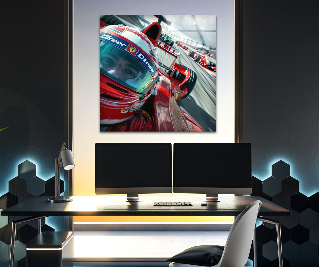 Formula1 Driver Tempered Glass Wall Art - MyPhotoStation