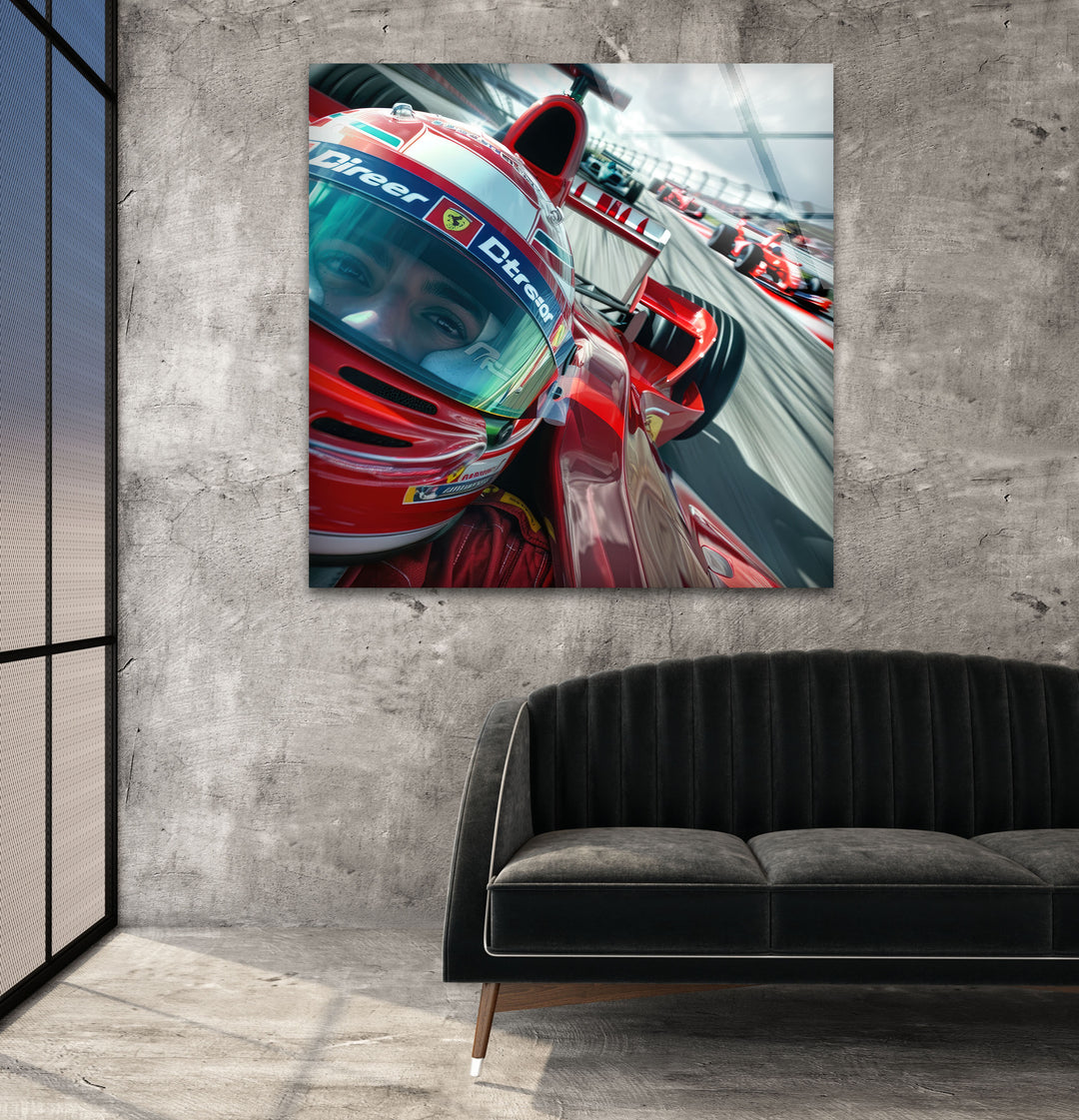 Formula1 Driver Tempered Glass Wall Art - MyPhotoStation