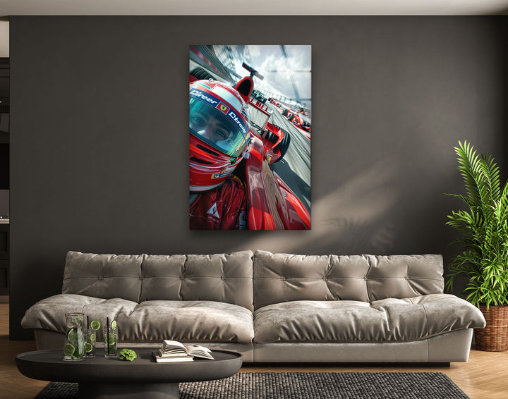 Formula1 Driver Tempered Glass Wall Art - MyPhotoStation