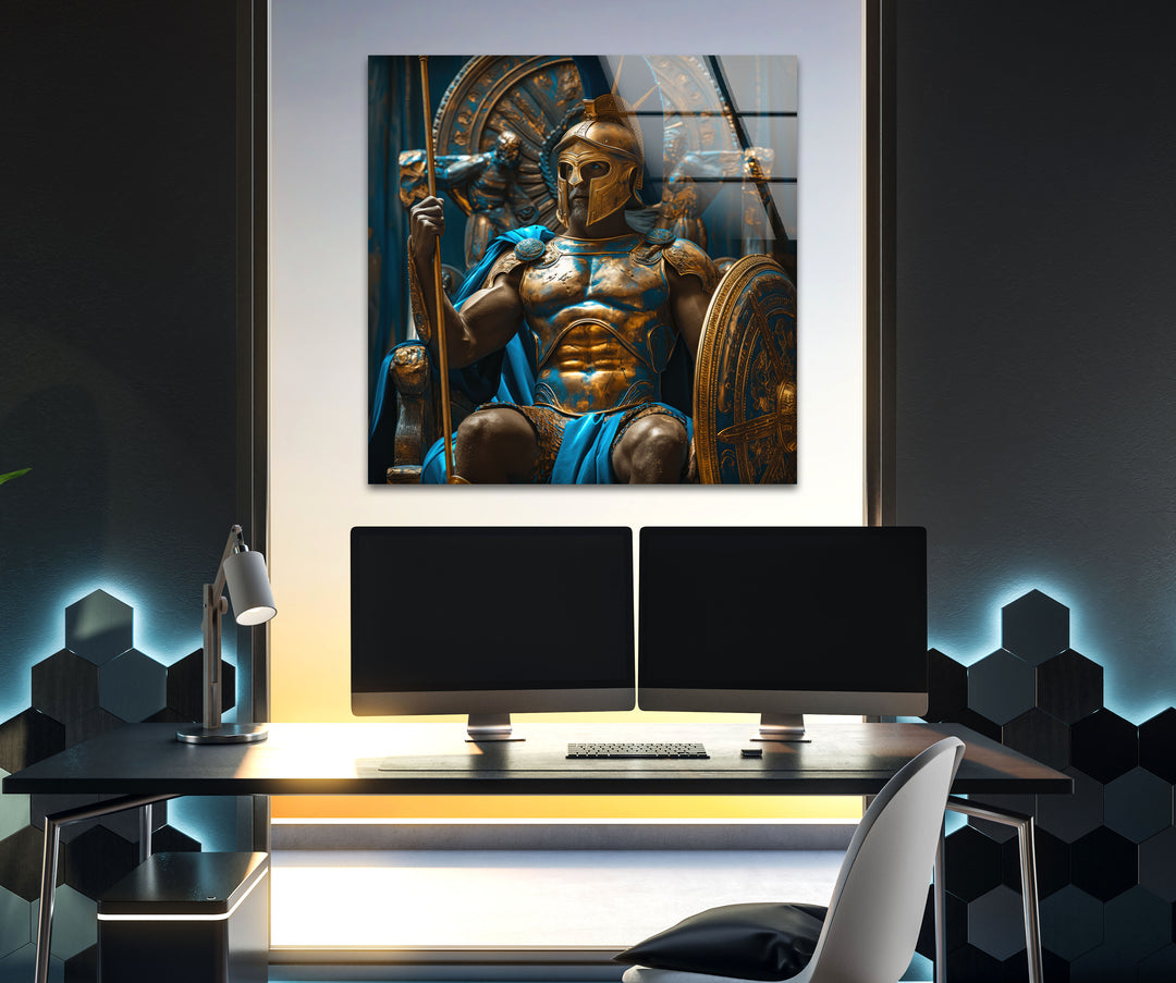 Gladiator Glass Wall Art