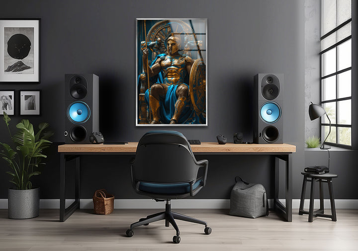 Gladiator Glass Wall Art