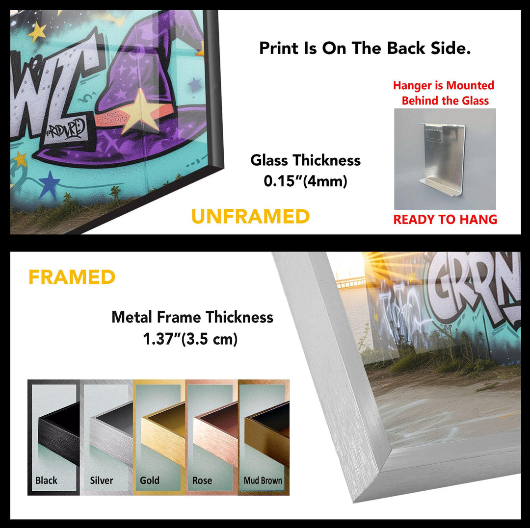 Graffiti Tempered Glass Wall Art - MyPhotoStation