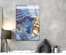 Grand Canyon Winter Sunset Tempered Glass Wall Art