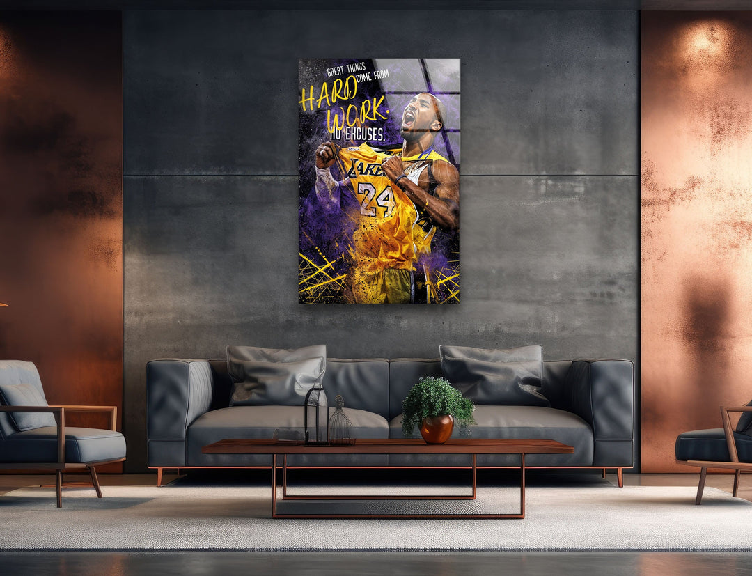 Great Things Come From Hard Work Glass Wall Art large glass photo prints, glass wall photos
