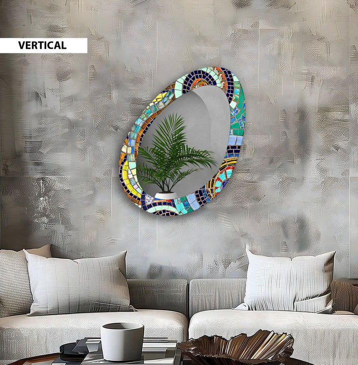 Color Mosaic Wall Mirror