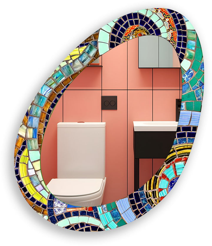 Color Mosaic Wall Mirror