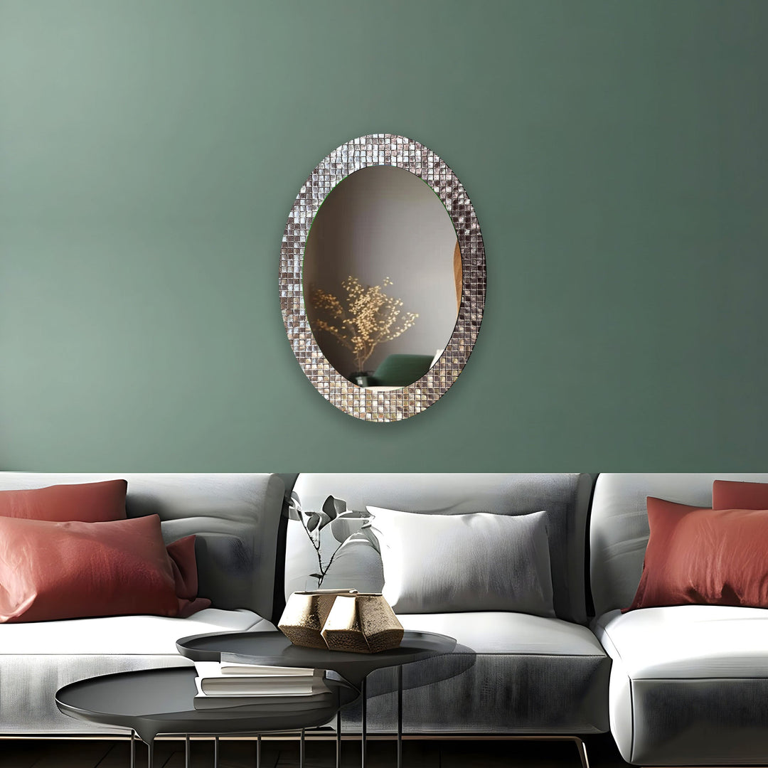 Round mirror offering a timeless and versatile design suitable for any room in your home

