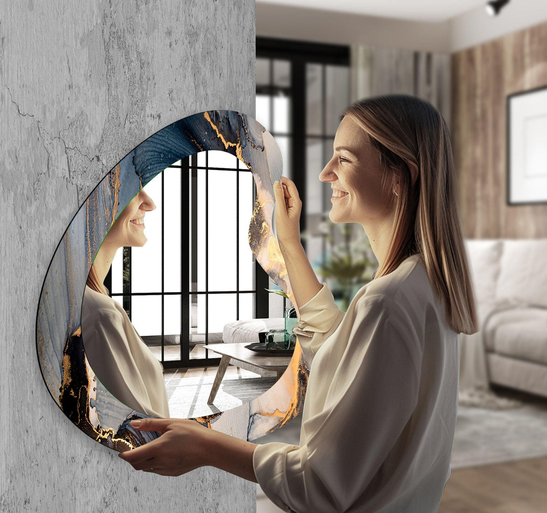 Decorative wall mirror perfect for adding a touch of modern elegance to your home
