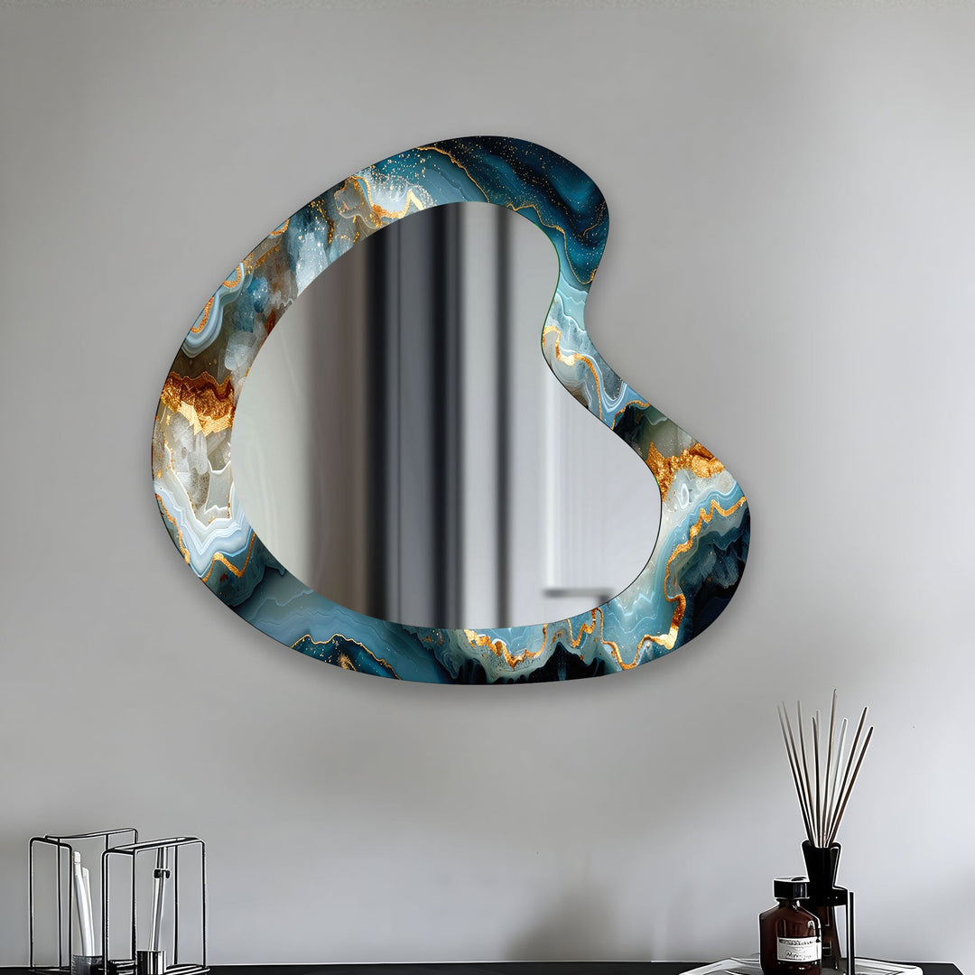 Mirrored wall art with stylish and artistic elements for a bold decor statement
