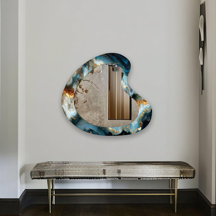 Decorative wall mirror perfect for adding a touch of modern elegance to your home
